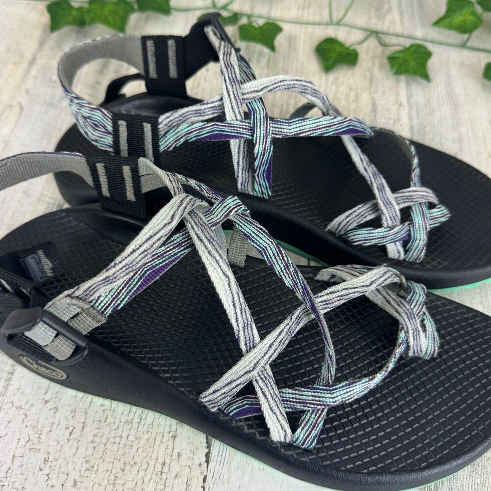 Chaco ZX/2 Classic Sandal Desert Teal Gray Purple Woman’s Sz 10 - Picture 5 of 7